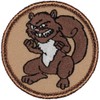 Angry Squirrel Patrol Patch - 2" Diameter Round Embroidered Patch