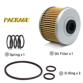 Oil Filter Kit Compatible with Honda TRX400EX FourTrax 300 TRX300 TRX300FW TRX300EX Rancher 350 Foreman 400 450 500 520 Racher 420 Pioneer 500 520 OEM# 15412-HM5-A10