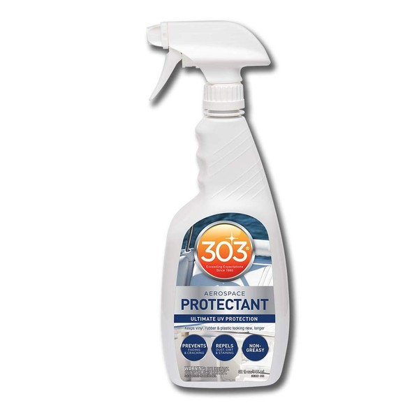 303 Marine Aerospace Protectant - Provides Superior UV Protection, Repels Dust, Dirt, and Staining, Dries To A Smooth, Matte Finish, Restores and Maintains A Like-New Appearance, 32oz (30306-6PK)