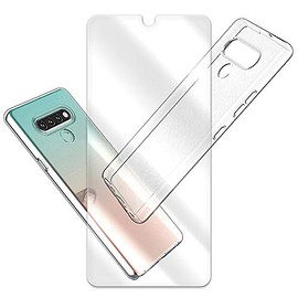 Premium Real Shatterproof Anti-Bubble Wear-Resisting Tempered Glass Screen Protector Flim Full Cover Shock Absorbing Soft TPU Case Cover Skin Compatible with LG Stylo 6 LM-Q730AM Cricket