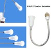 E26/E27 Light Socket Extender Adapter, 30cm/12 inch Light Bulb Extension,E26