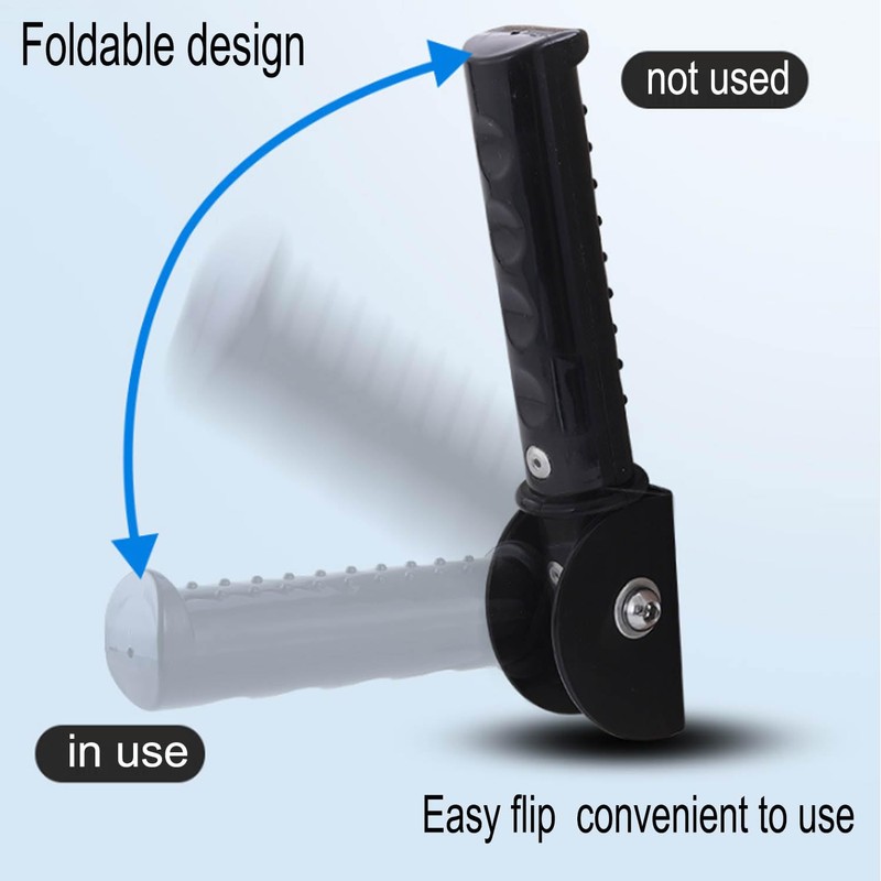 WADY Flip Up Grab Bars for Elderly for Wall, Extended