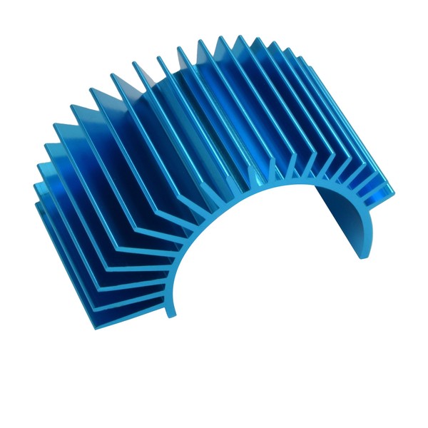 Apex RC Products Blue Aluminum Electric Motor Heat Sink for Cooling 540/550 Motors 8040