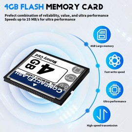 Aswalling Professional 4GB Compact Flash Memory Card for Camera, Advertising Machine, Industrial Computer Card