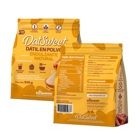 KampoNoble Dátil en Polvo Endulzante Natural sin Azúcar Refinada ni Sellos 500 g