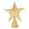 HOMSFOU 1pc Hollow Out Five-pointed Star Xmas Tree Top Star