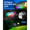 AUDERWIN Solar Spot Lights Outdoor, 9 Lighting Modes RGB, Solar