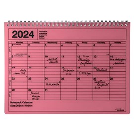 Mark's 2024 Desk Calendar M, Red