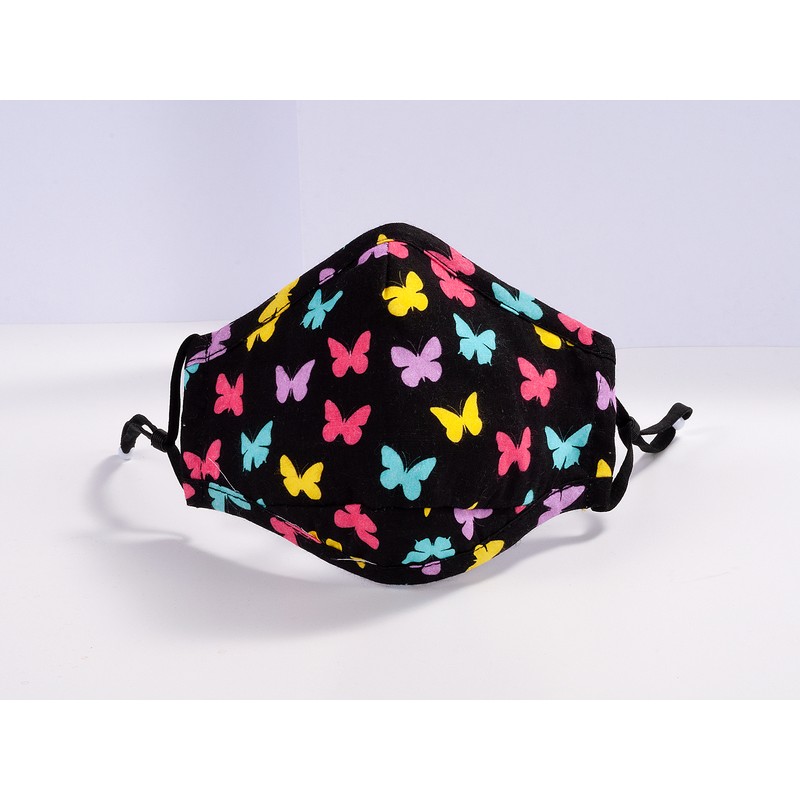 3-7 Years old Kids Face Masks Reusable, 100% Cotton, Triple