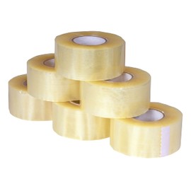 BIGtec 6 Rolls Quality Packing Tape Extra Long Parcel Tape Packing Tape Packaging Tape Cardboard Tape Standard 150 m Long 48 mm Wide Transparent Packaging Material Packages Cardboard