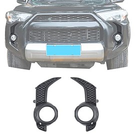 Jimen Compatible with 2014-2022 Toyota 4Runner SR5/TRD PRO, 2PCS Front Fog Light Lamp Frame Cover Exterior Trim Accessories