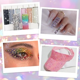 32200 Pcs Resin Jelly Rhinestones for Bedazzling, 40 Colors 3mm Multicolor Flatback Gems for Crafting Nail Art, Bedazzling Kit with 3Pcs Glue Tweezers Pickup Pen 100 Silver & 100 Champagne Rhinestones
