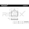RIDEX Brake Pads Set Brake Blocks Brake Stones Set Rear