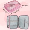 Aeelike Short Mandala Crochet Hook Case, Pink Crochet Bag Organiser