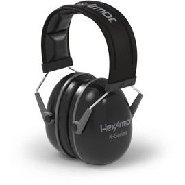 HexArmor K-Series K1 Adjustable Over-the-Head Hearing Protection Safety Earmuffs, NRR 23 dB
