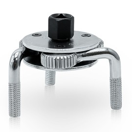 CCLIFE Oil Filter Wrench 3-Arm Cr-V Oil Filter Spider with 3/8 Inch x 1/2 Inch Adapter Oil Change Tool Oil Filter Removal Tool Car Tool for Oil Filter Diameter 40-120 mm