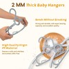 45g Ultra-Thick Baby Hangers 60PCS, 11"-14" Extendable and Stackable for
