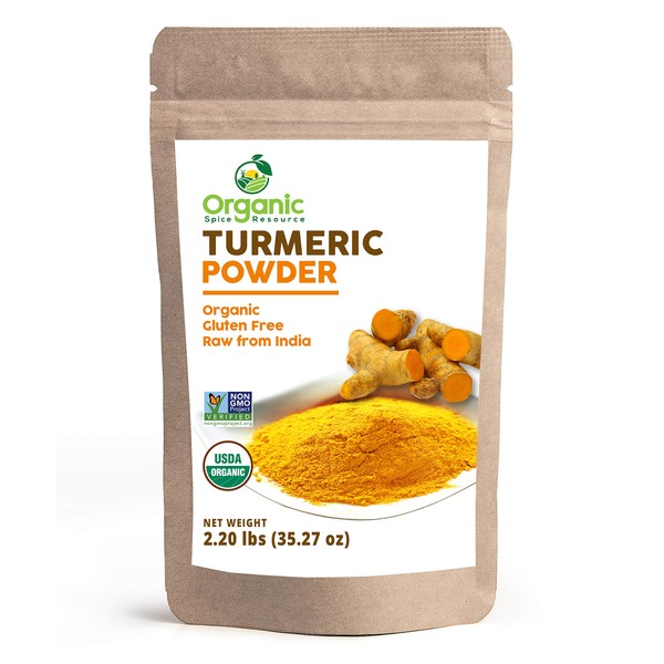Organic Turmeric Powder w/Curcumin | 35.27 Ounce / 2.2 LBS