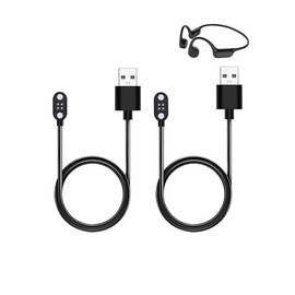 WUNIAK Charging Cable for Dnniakm X20 Swimming Headphones, Magnetic USB Charging Cable USB Flexible Charger Cord Accessories for Dnniakm X20,（2 Pack）