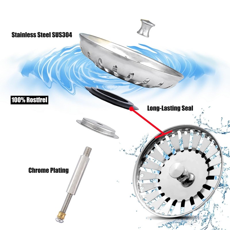 Blanco125555 Sink Strainer Basket 82 mm Can Replace with Spigot