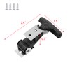 Coshar 2Pcs Stainless Steel Flexible Drawer Latches Rubber Flexible T-Handle