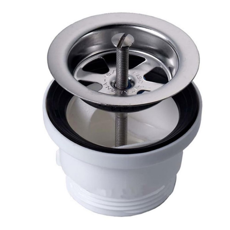 Schläfer 439801 Sink Plug Valve 1 1/2 Inch Chrome Drain