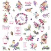 Little Birdie Ephemera Glittered Embellishments 70pcs - Birds & Berries