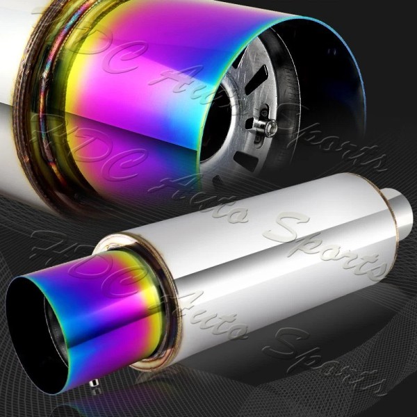 HDC Autosports 4" N1 Rainbow Burnt Tip Stainless T-304 Exhaust
