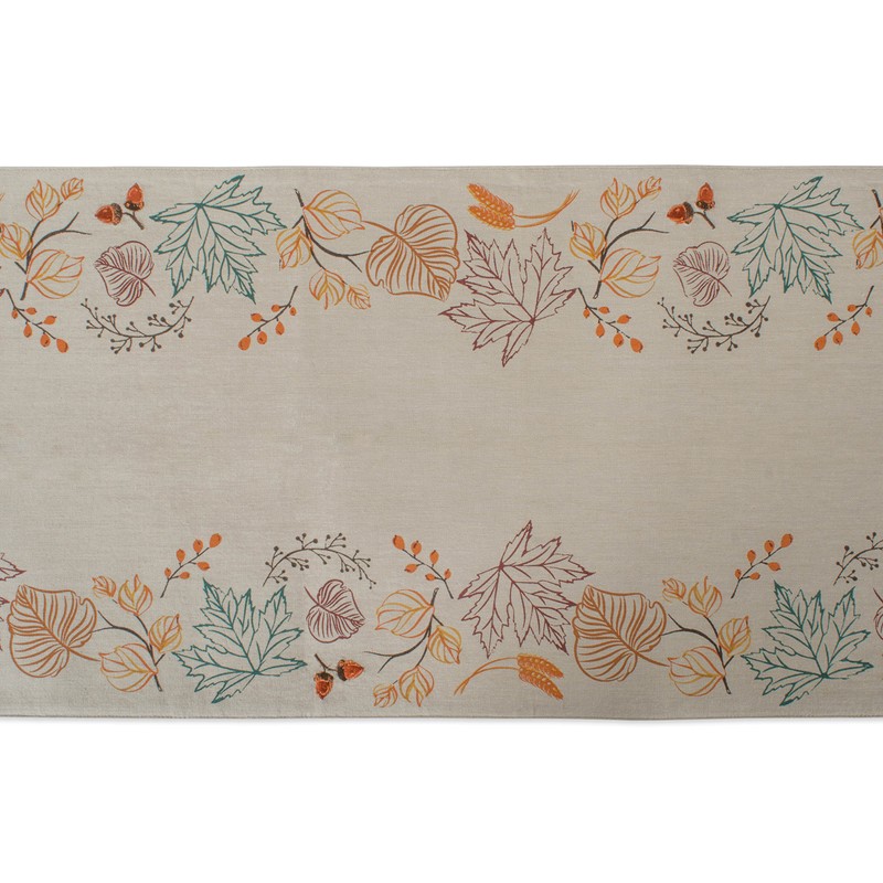 DII Fall Basics Collection Tabletop, Reversible Table Runner, 14x72, Autumn