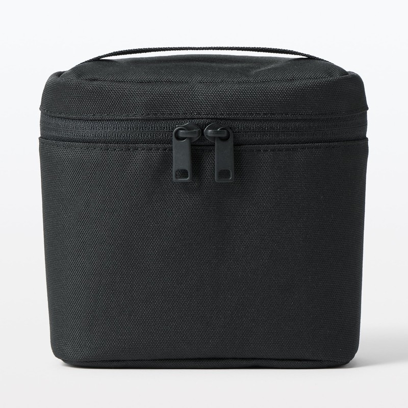 MUJI 84383168 Insulated Bag, Black, Size S, 5.5 x 5.9