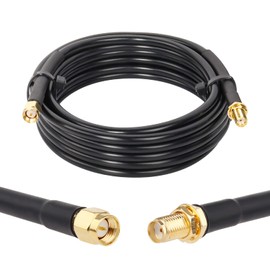 XRDS -RF 10ft SMA Male to SMA Female Connector Coax Cable, RG58 50 Ohm Low Loss Pure Copper Coaxial Cable for SDR Equipment Antenna, Ham Radio, 3G 4G LTE Antenna, ADS-B, GPS and etc (Not for TV)
