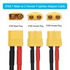 2Pcs XT60 Parallel Battery Connector Cable 1FT, 12AWG 1 Male