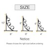 OVOV 6 Pack Decorative Shelf Brackets Wall Mounted Shelving Brackets