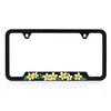 Plumeria Plastic License Plate Frame