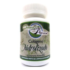 Colágeno Hidrolizado 60 Caps De 500 Mg Green House. Sabor Sin Sabor