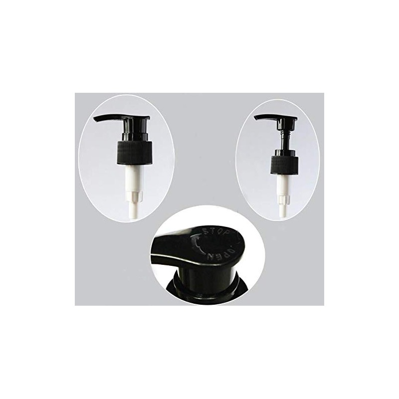 2PCS 8oz 250ML Amber PET Empty Plastic Bottle with Black