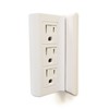 Cable Matters 2-Pack 6 Outlet Splitter Grounded Side Access Outlet