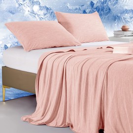 Marchpower Cooling Blanket for Hot Sleepers Kids, Arc-Chill Cool Throw Blanket with Double-Sided Design, Japanese Cooling Fiber Absorbs Body Heat, Lightweight Soft Blanket for Baby Sleeping Travel