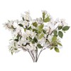 IPOPU White Bougainvillea Artificial Flowers 30.31 in 4 PCS Silk