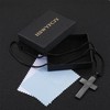 HSWYFCJY Black Canada Flag Cross Necklace for Men,Philippians 4:13 Christian