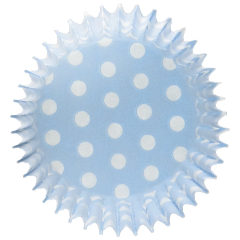 Holly Cupcakes 180 Excellent Quality Blue Polka Dot Muffin Cases