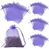 Whispern Cloud 20Pcs 7x9cm Empty Organza Sachet Bags Deep Purple