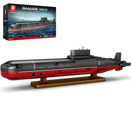 Reobrix Nuclear Submarine Building Sets for Adults, Typhoon-Class Nuclear Submarine Model Kit, History Collectible Decor, Military Toy Gift for Men and Boys Aged 14+