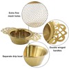 Moicstiy 4 Pack Tea Strainers with Drip Bowls, Stainless Steel