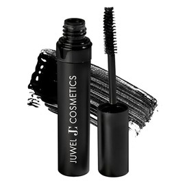 Juwel Cosmetics Onyx Black, máscara voluminizadora y alargadora, máscara impermeable de larga duración con cera de carnauba y cera de abejas, pH equil