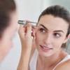 Light 2pcs Stainless Steel with LED Light, Makeup Eyelash Eyebrow