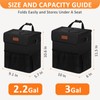 Vankor Car Trash Can Bin with Lid Hanging for Back