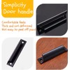 2 Pcs Aluminum Alloy Curved Handle,Door Handles,Sliding Door Handles,for Doors