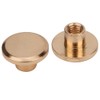 50 Sets 6.5mm Brass Flat Head Studs Screws Nail Rivets