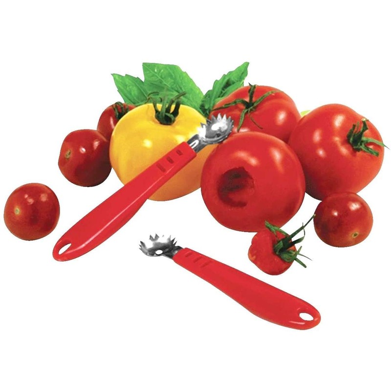 1 Pcs Tomato Huller Corer Stainless Steel Strawberry Stem (White)